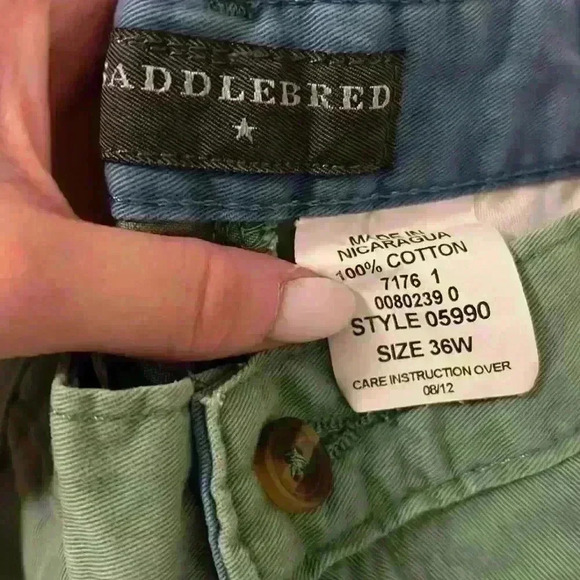 Green mens shorts - Picture 2 of 4